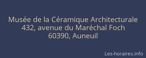 Musée de la Céramique Architecturale