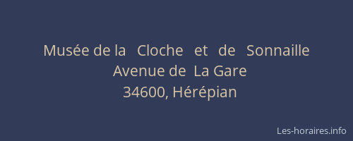 Musée de la   Cloche   et   de   Sonnaille