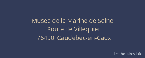 Musée de la Marine de Seine