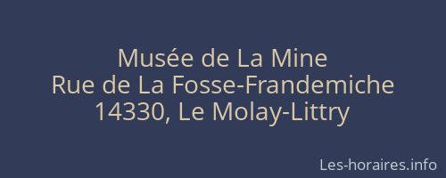 Musée de La Mine