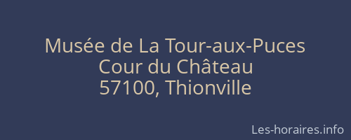 Musée de La Tour-aux-Puces