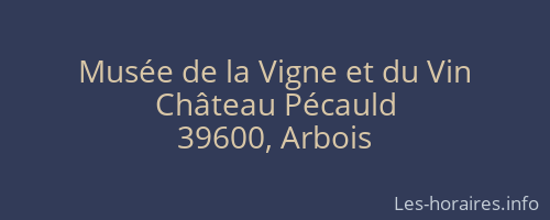 Musée de la Vigne et du Vin