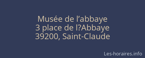 Musée de l’abbaye