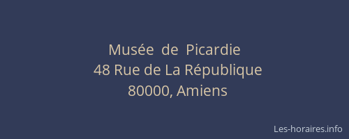 Musée  de  Picardie