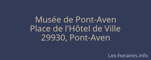 Musée de Pont-Aven
