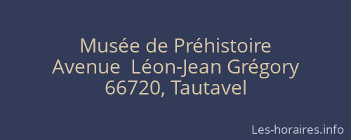 Musée de Préhistoire