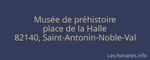 Musée de préhistoire