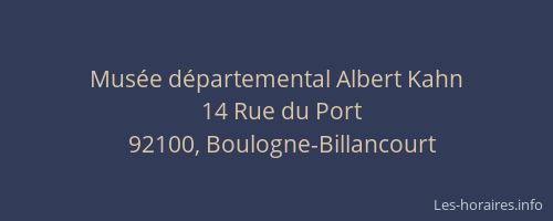 Musée départemental Albert Kahn