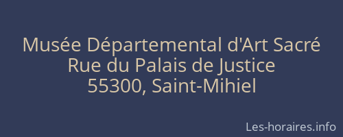 Musée Départemental d'Art Sacré