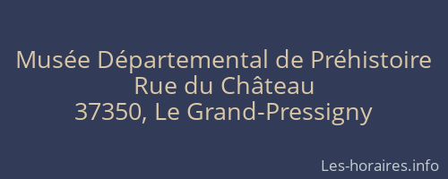 Musée Départemental de Préhistoire