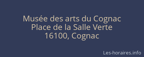 Musée des arts du Cognac