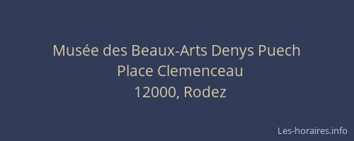 Musée des Beaux-Arts Denys Puech