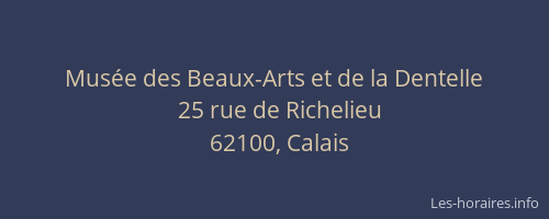 Musée des Beaux-Arts et de la Dentelle