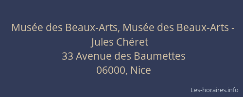 Musée des Beaux-Arts, Musée des Beaux-Arts - Jules Chéret