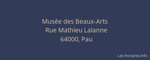 Musée des Beaux-Arts