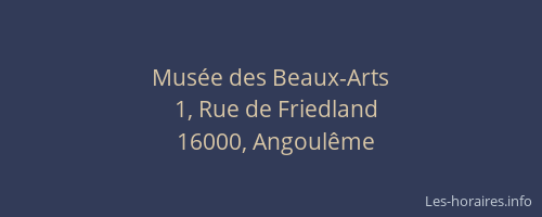 Musée des Beaux-Arts