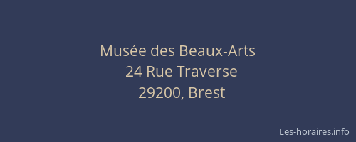 Musée des Beaux-Arts