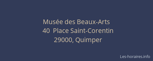 Musée des Beaux-Arts