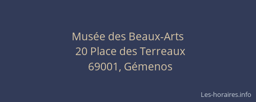Musée des Beaux-Arts