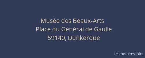 Musée des Beaux-Arts