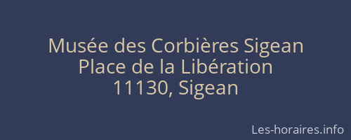 Musée des Corbières Sigean