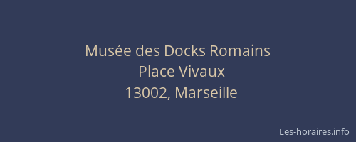Musée des Docks Romains