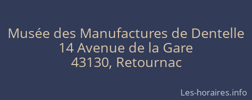 Musée des Manufactures de Dentelle