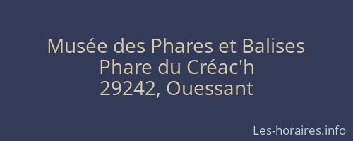Musée des Phares et Balises
