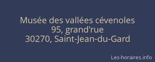 Musée des vallées cévenoles