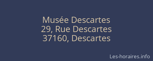 Musée Descartes