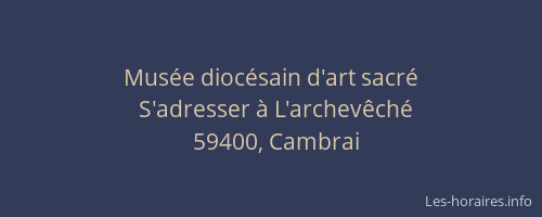 Musée diocésain d'art sacré