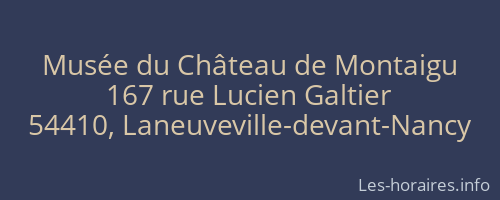 Musée du Château de Montaigu