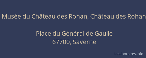 Musée du Château des Rohan, Château des Rohan