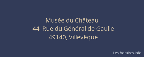 Musée du Château