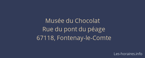 Musée du Chocolat