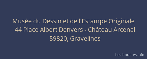 Musée du Dessin et de l'Estampe Originale