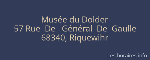 Musée du Dolder