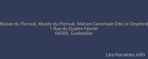 Musee du Florival, Musée du Florival, Maison Canoniale Dite Le Doyenné