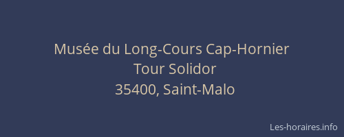 Musée du Long-Cours Cap-Hornier
