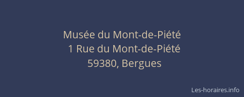 Musée du Mont-de-Piété