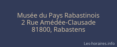 Musée du Pays Rabastinois