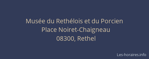 Musée du Rethélois et du Porcien