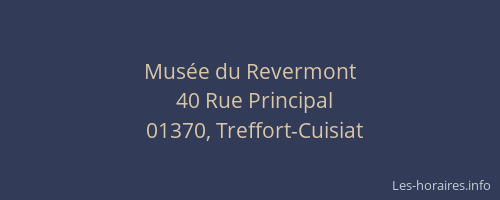 Musée du Revermont