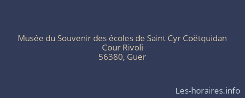 Musée du Souvenir des écoles de Saint Cyr Coëtquidan