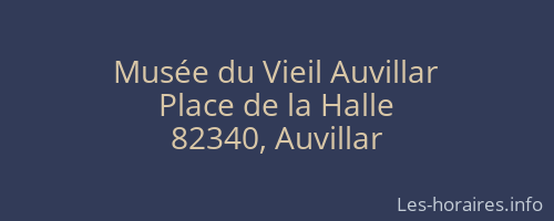 Musée du Vieil Auvillar