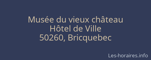 Musée du vieux château