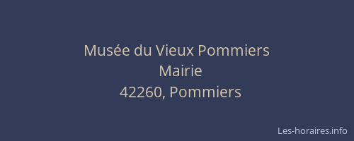 Musée du Vieux Pommiers