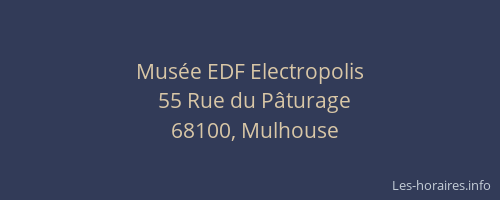 Musée EDF Electropolis