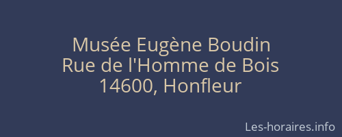 Musée Eugène Boudin