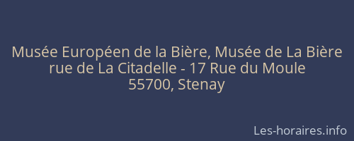 Musée Européen de la Bière, Musée de La Bière
